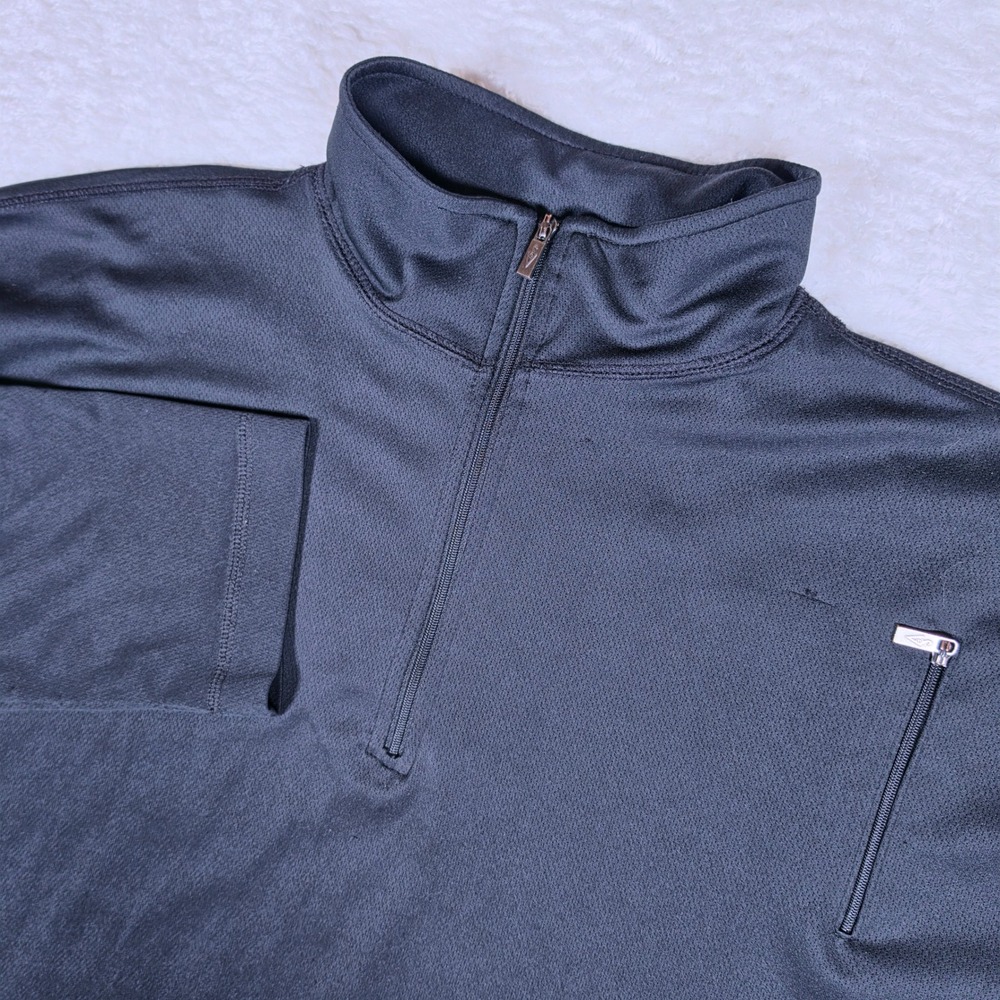 Scottevest TEC 1/4 Zip Pullover Mens XL Black L/S Multi-Pocket Performance Top